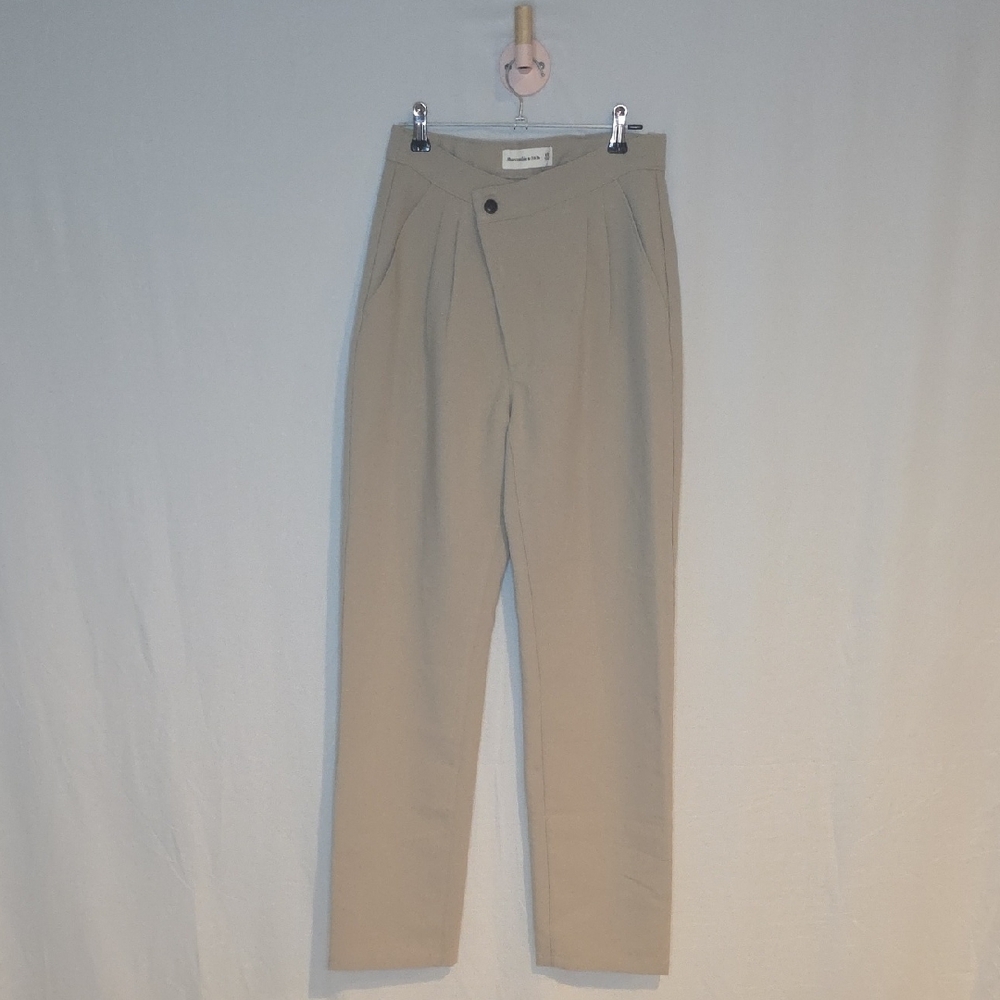 Abercrombie & Fitch Light Tan Assymetrical Chinos